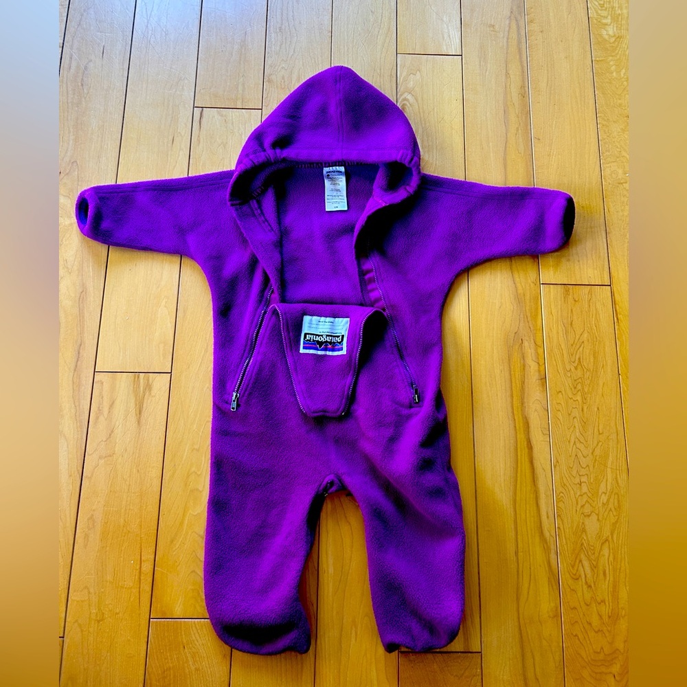 Patagonia fleece baby bunting 12 months